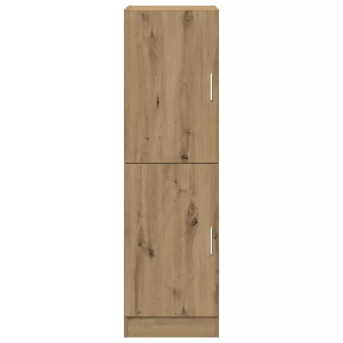  kézműves tölgyszínű szerelt fa konyhaszekrény 38x41,5x131,5 cm