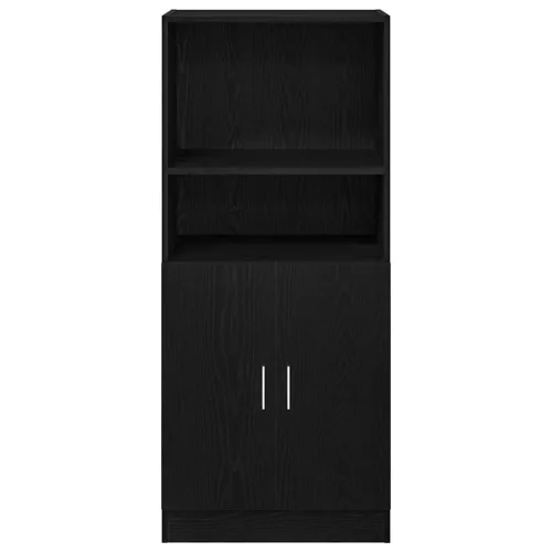  fekete szerelt fa konyhaszekrény 57 x 41,5 x 131,5 cm