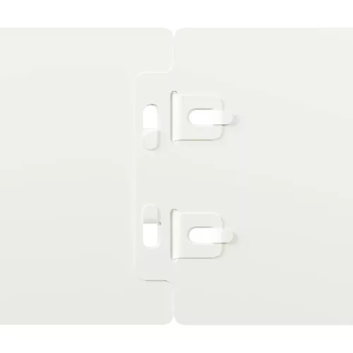  Gyepszegélyek 10 db fehér 10x103 cm hidegen hengerelt acél