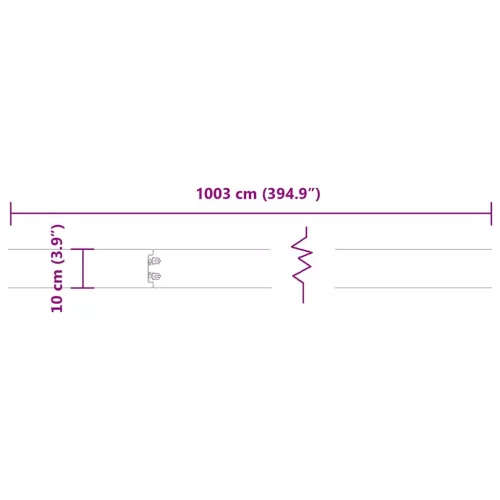  Gyepszegélyek 10 db antracit 10x103 cm hidegen hengerelt acél