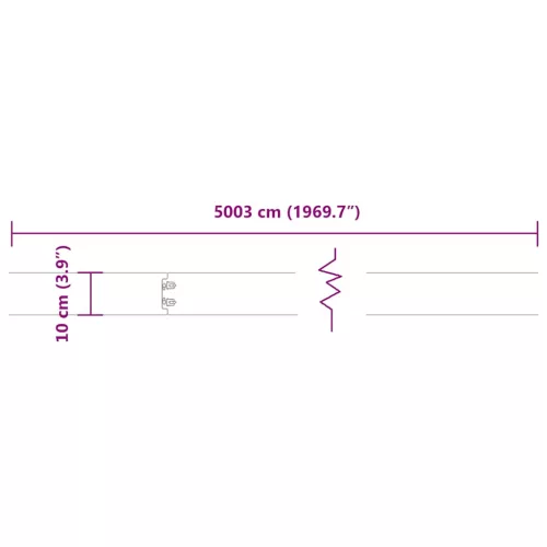  Gyepszegélyek 50 db fekete 10x103 cm hidegen hengerelt acél