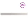  gyepszegélyek 50 db 10x103 cm rozsdamentes acélból