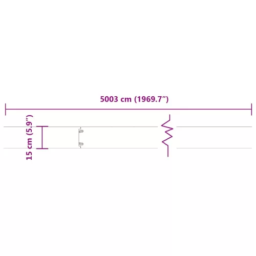 Gyepszegélyek 50 db fekete 15x103 cm hidegen hengerelt acél