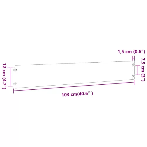  gyepszegélyek 50 db 15x103 cm horganyzott acél