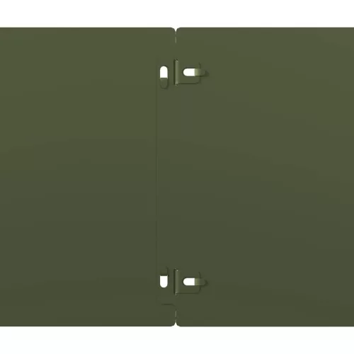  10 db olajzöld hidegen hengerelt acél gyepszegélyek 20x103 cm