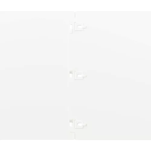  10 db fehér hidegen hengerelt acél gyepszegélyek 25x103 cm