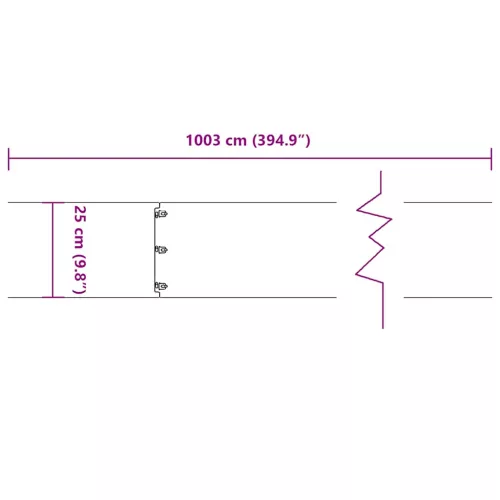  10 db fehér hidegen hengerelt acél gyepszegélyek 25x103 cm