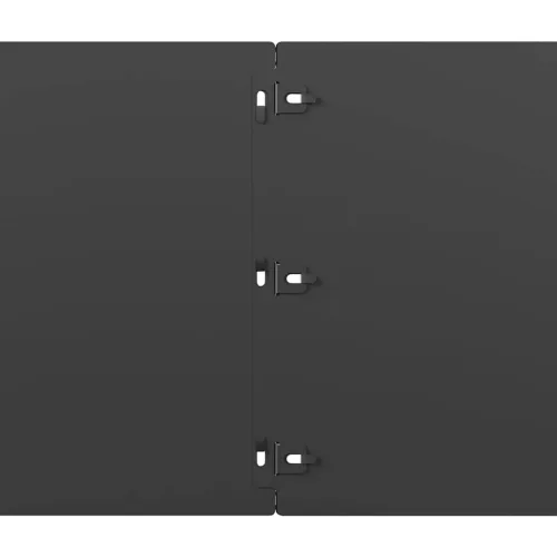  20 db fekete hidegen hengerelt acél gyepszegélyek 25x103 cm