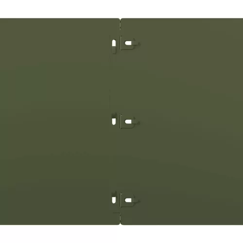  20 db olajzöld hidegen hengerelt acél gyepszegélyek 25x103 cm