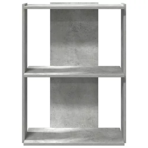  3 szintes betonszürke szerelt fa könyvespolc 60x30x80 cm