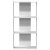  Könyvespolc 3 szintes fehér 60x30x120 cm műfa