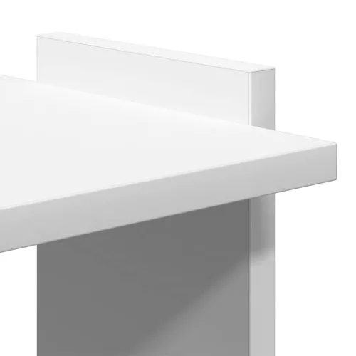  Könyvespolc 3 szintes fehér 60x30x120 cm műfa