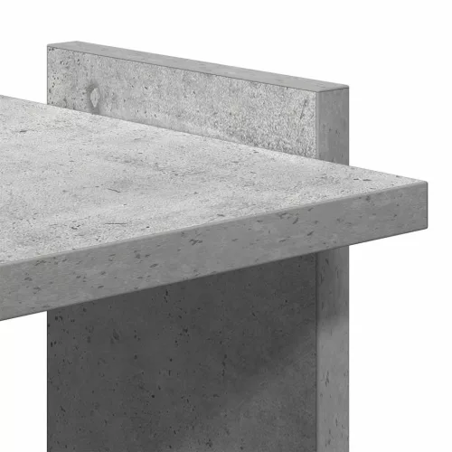  Könyvespolc 3 szintes beton szürke 60x30x120 cm műfa