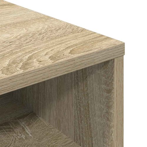  könyvszekrény sonoma színű 34x31x80 cm szerelt fa