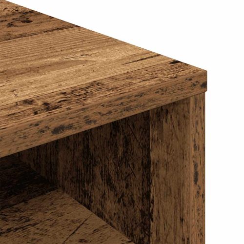  könyvszekrény antik fa 34x31x80 cm szerelt fa