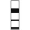  könyvszekrény fekete 34x31x112 cm szerelt fa