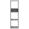 könyvszekrény betonszürke 34x31x112 cm szerelt fa