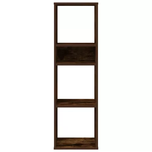  füstös tölgy színű szerelt fa könyvszekrény 34x31x112 cm