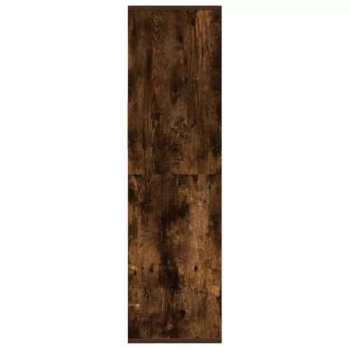  füstös tölgy színű szerelt fa könyvszekrény 34x31x112 cm