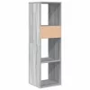  könyvszekrény szürke sonoma 34x31x112 cm szerelt fa