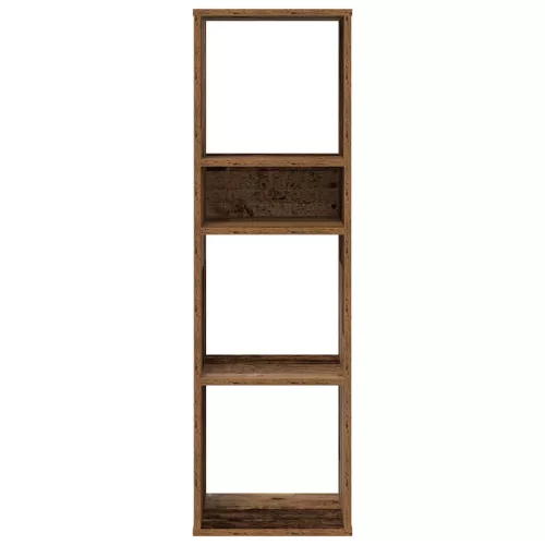  antik fa színű szerelt fa könyvszekrény 34x31x112 cm