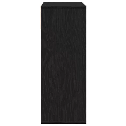  könyvszekrény fekete 66x31x80 cm szerelt fa