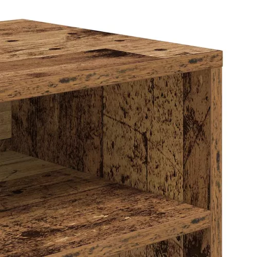  könyvszekrény antik fa 66x31x80 cm szerelt fa