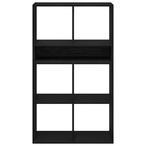  könyvszekrény fekete 66x31x112 cm szerelt fa