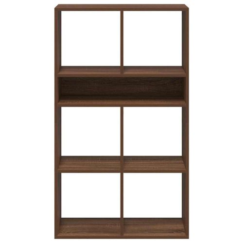  könyvszekrény barna tölgy 66x31x112 cm szerelt fa