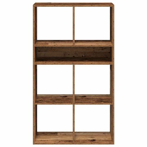  könyvszekrény antik fa 66x31x112 cm szerelt fa