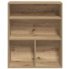  könyvszekrény kézműves tölgy 60x30x71,5 cm szerelt fa