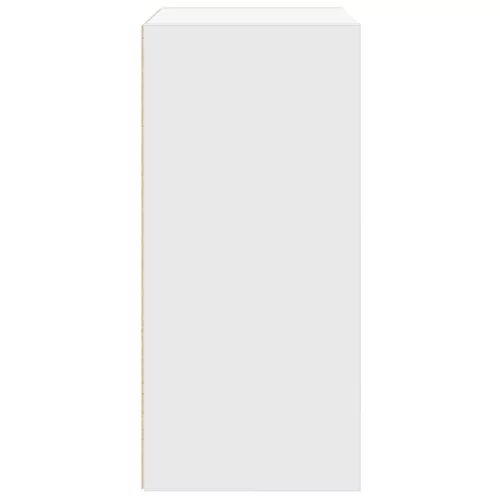  fehér szerelt fa könyvespolc 31x24x52 cm