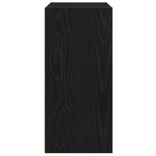  Könyvespolc fekete tölgy 31x24x52 cm Gépesített fa