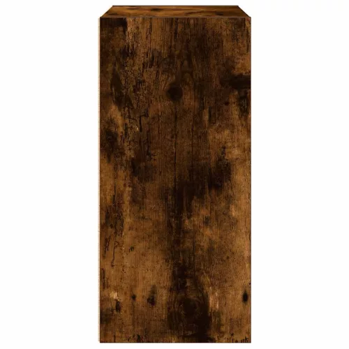  füstös tölgy színű szerelt fa könyvespolc 31x24x52 cm