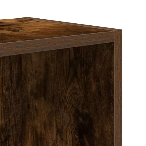  füstös tölgy színű szerelt fa könyvespolc 31x24x52 cm