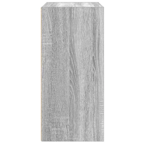  szürke sonoma színű szerelt fa könyvespolc 31x24x52 cm