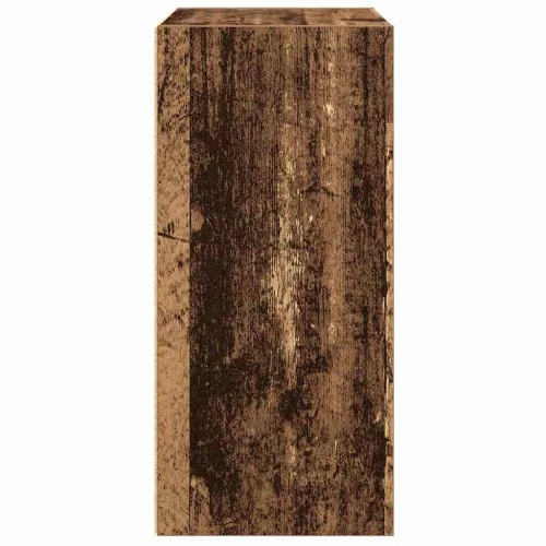  antik fa színű szerelt fa könyvespolc 31x24x52 cm