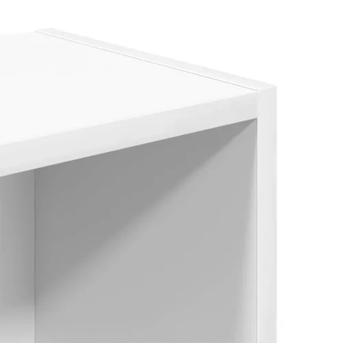  fehér szerelt fa könyvespolc 31x24x77 cm