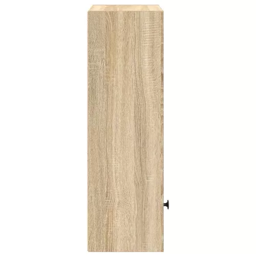  sonoma tölgy színű szerelt fa könyvszekrény 31x24x77 cm