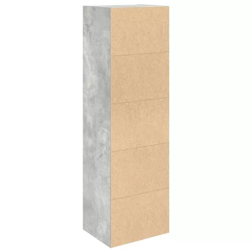  betonszürke szerelt fa könyvespolc 31x24x102 cm