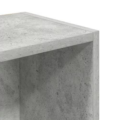  betonszürke szerelt fa könyvespolc 31x24x102 cm