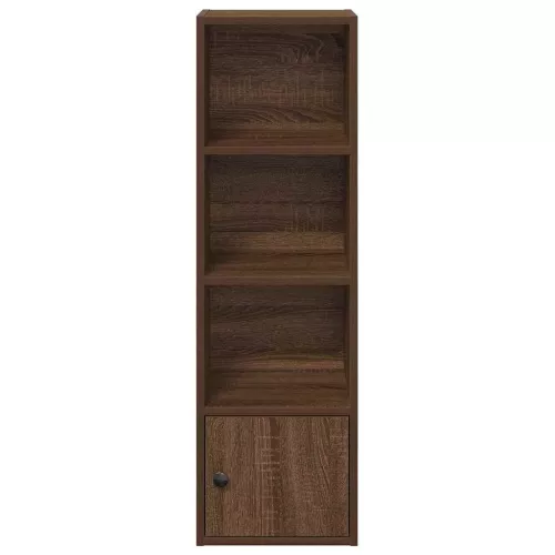  barna tölgy színű szerelt fa könyvszekrény 31x24x102 cm