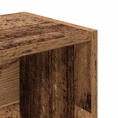  antik fa színű szerelt fa könyvespolc 31x24x102 cm