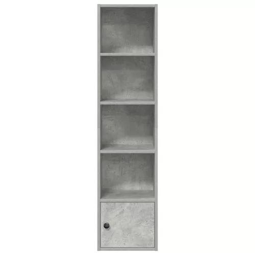  betonszürke szerelt fa könyvespolc 31x24x127 cm