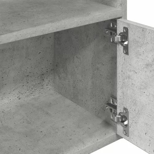  betonszürke szerelt fa könyvespolc 31x24x127 cm