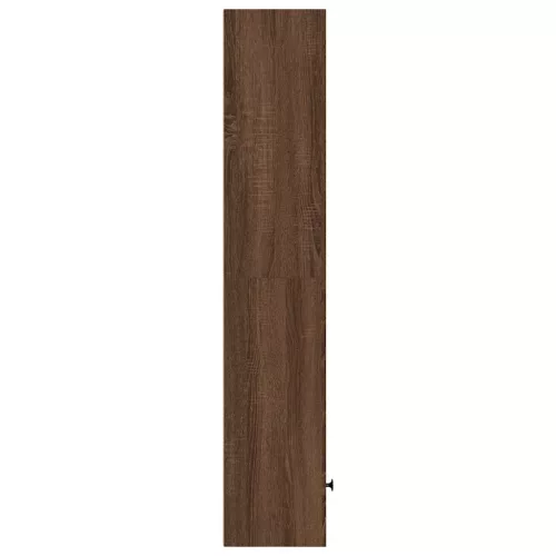  barna tölgy színű szerelt fa könyvespolc 31x24x127 cm