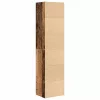  antik fa színű szerelt fa könyvszekrény 31x24x127 cm