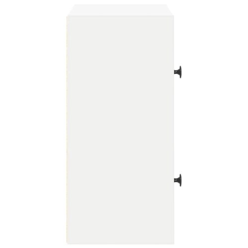  fehér szerelt fa könyvespolc 40x24x52 cm