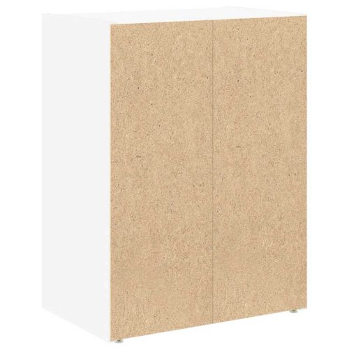  fehér szerelt fa könyvespolc 40x24x52 cm