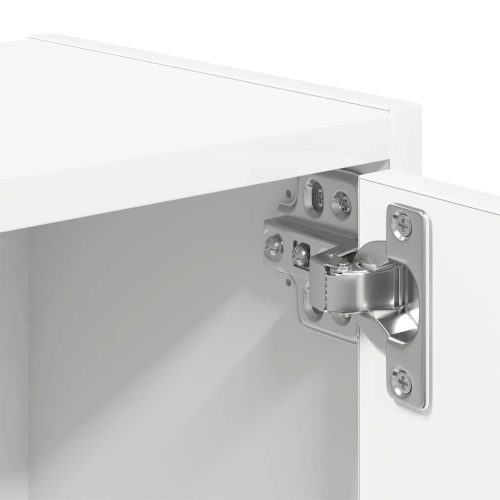  fehér szerelt fa könyvespolc 40x24x52 cm